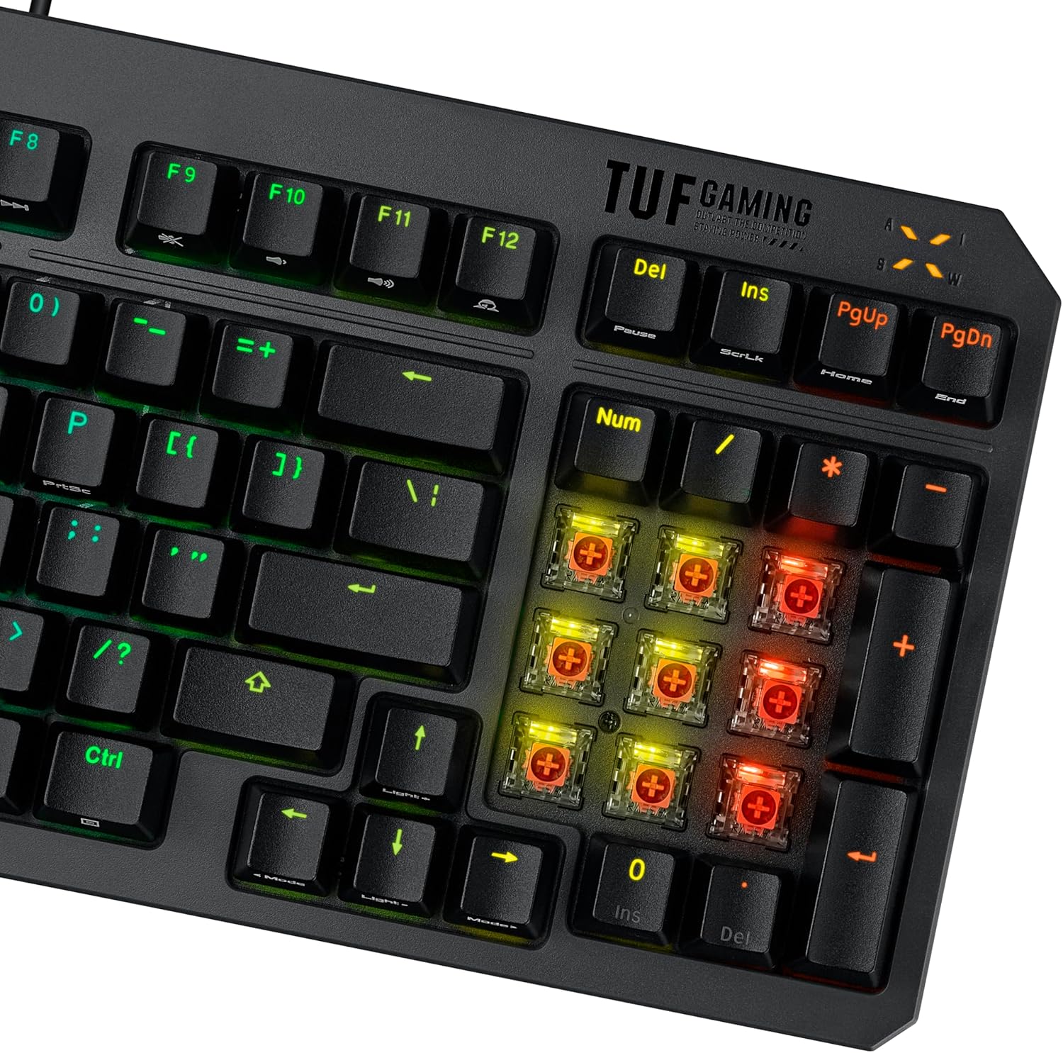 ASUS RA07 TUF K3 GEN II /RD/AR/ABS//KB OPTICAL Keyboard RGB - كيبورد احترافي