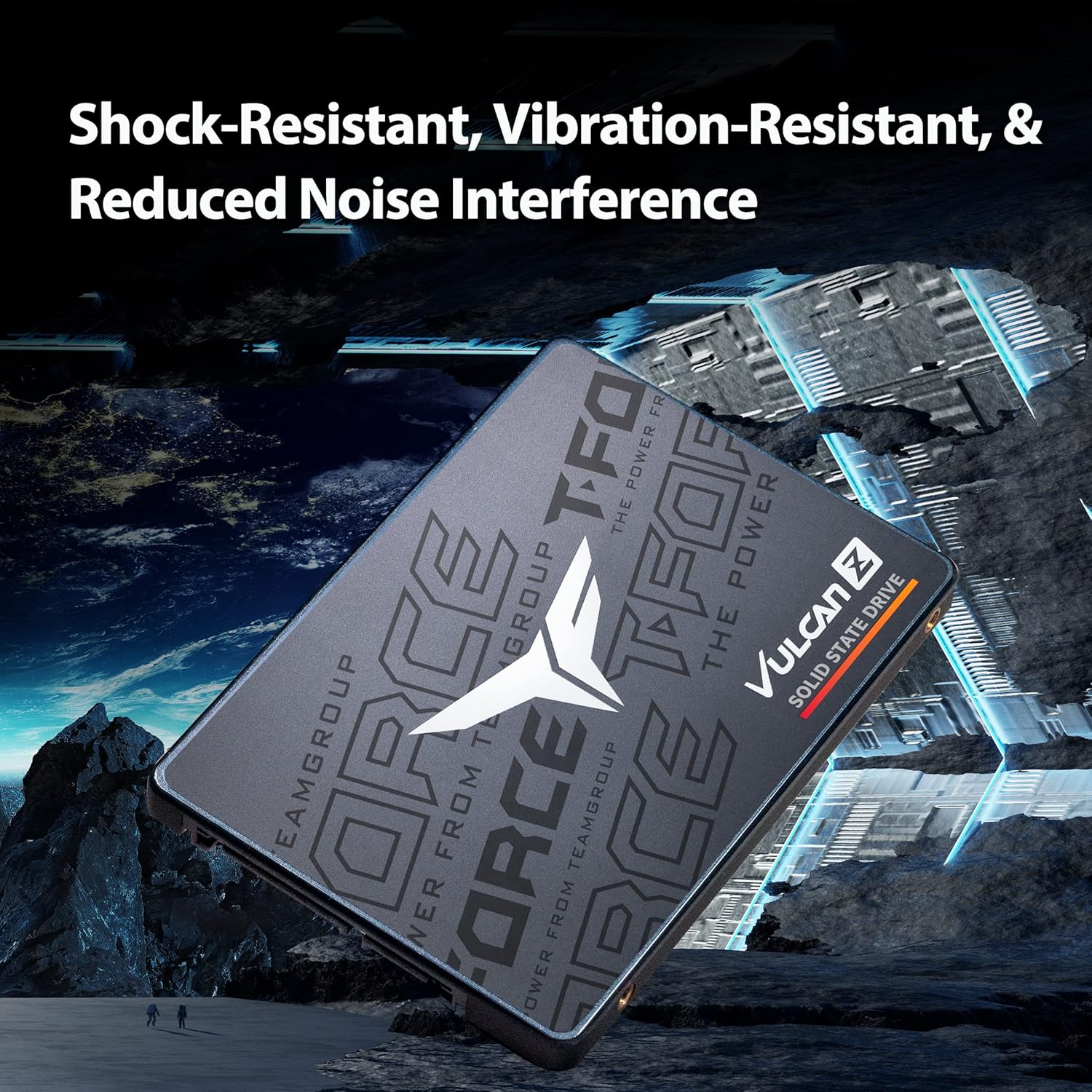 TEAMGROUP T-Force Vulcan Z 1TB SSD SATA, Internal Solid State Drive SSD 550/500 MB/s - مساحة تخزين