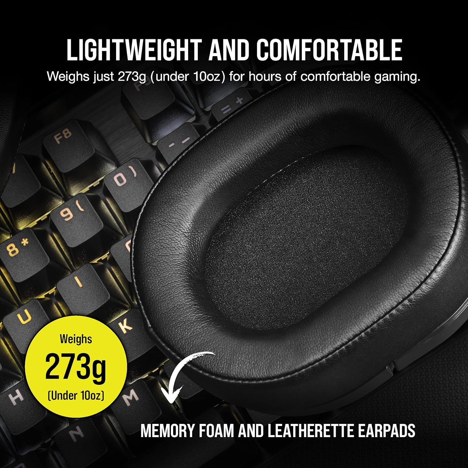 CORSAIR GAMING HEADSET HS55 SURROUND WIRED CARBON (EU)-سماعة رأس
