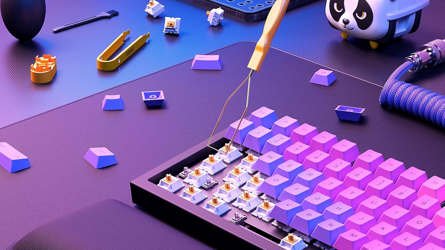 Keycap Puller Tool for Mechanical Keyboard Keycaps - ساحب أزرار الكيبورد