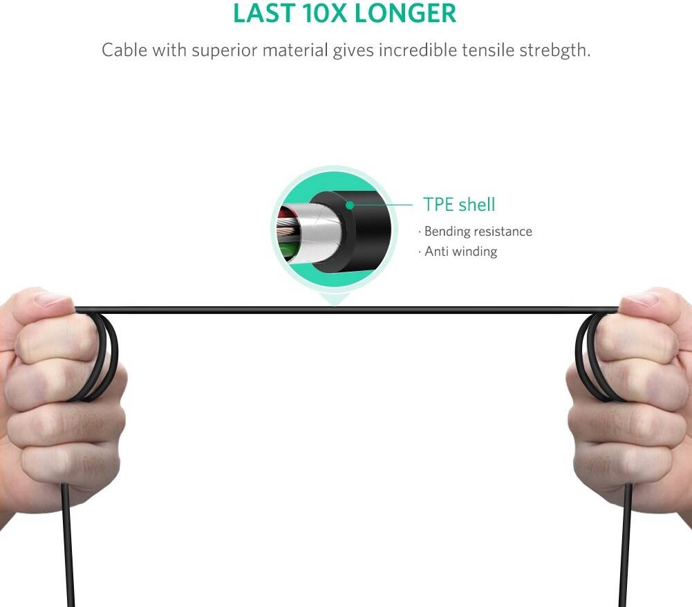 UGREEN US241 USB-C To USB 2.0 Printer Cable (USB B), 1 Meter, Compatible With PC, MacBook, Desktop, Laptop, Fast And Reliable Connection With Printers Of Various Brands, Black - كيبل للطابعه