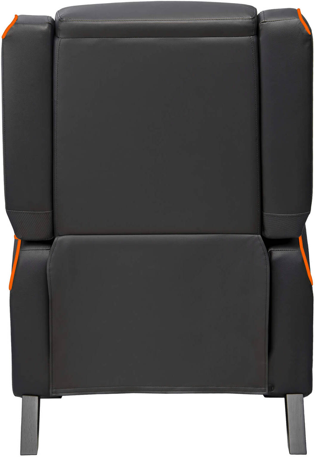 Cougar Ranger S Gaming Sofa, Side Storage Pocket, Breathable PVC Leather, Headrest Lumbar Pillow, Adjustable Design, Up to 160Kg Weight Capcity, Black/Orange - كرسي للقيمنق