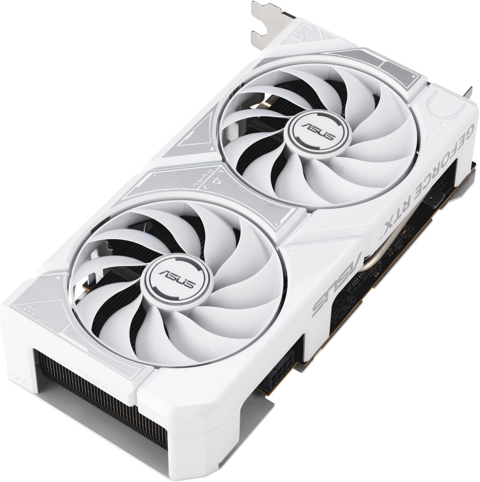 ASUS Dual GeForce RTX 5060 White OC Edition 8GB GDDR7 Graphics Card, 8GB GDDR7 128-Bit Memory, 2535MHz Boost Clock, 28 Gbps Memory Speed, 3840 CUDA Cores, PCI Express 5.0, White - كرت شاشه أبيض