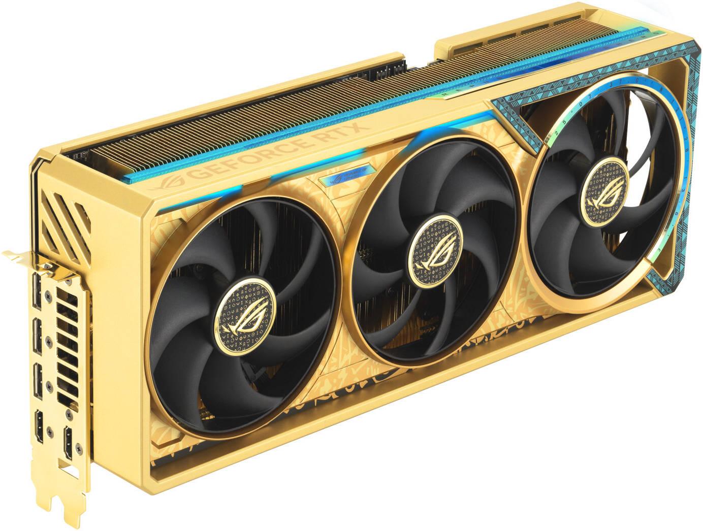 Asus ROG Astral Dhahab Edition GeForce RTX 5090 32GB OC GDDR7 Graphics Card - Dhahab Edition -6.5G GOLD -   كرت الشاشة مطلى بل ذهب