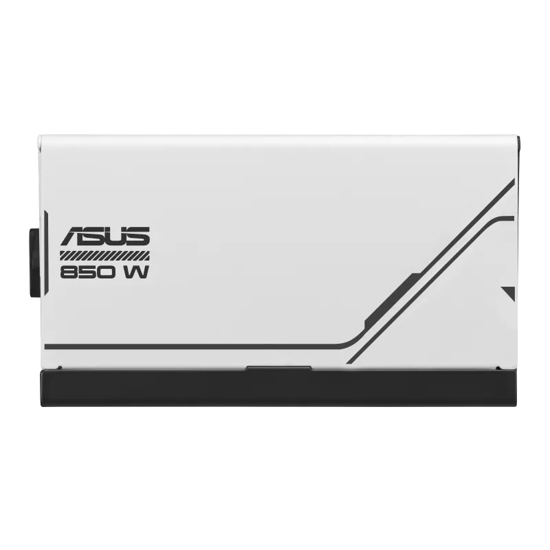 ASUS Prime AP-850G Fully Modular ATX Power Supply, 850W Power, 80 Plus Gold Efficiency, Active PFC, ATX 3.0 Compatible, Dual-Ball Fan Bearings, White - مزود الطاقة