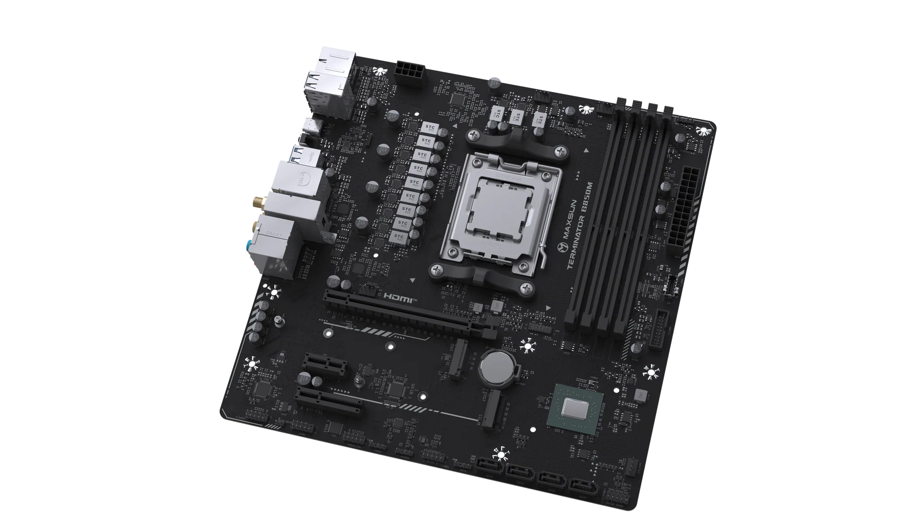 MAXSUN Terminator B850M PRO DARK WIFI DDR5 AM5 M-ATX AMD Motherboard - اللوحة الأم