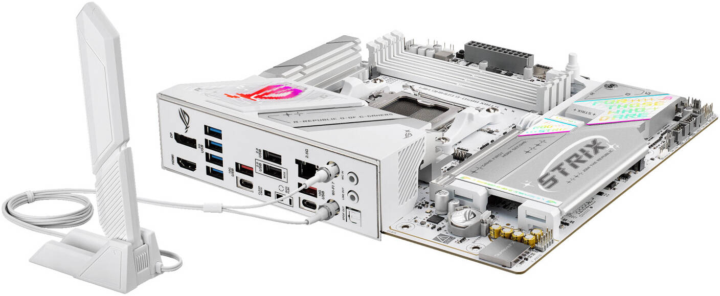 ASUS ROG STRIX B850-G GAMING WIFI AM5 Micro-ATX Motherboard, AMD B850 Chipset - لوحه الام