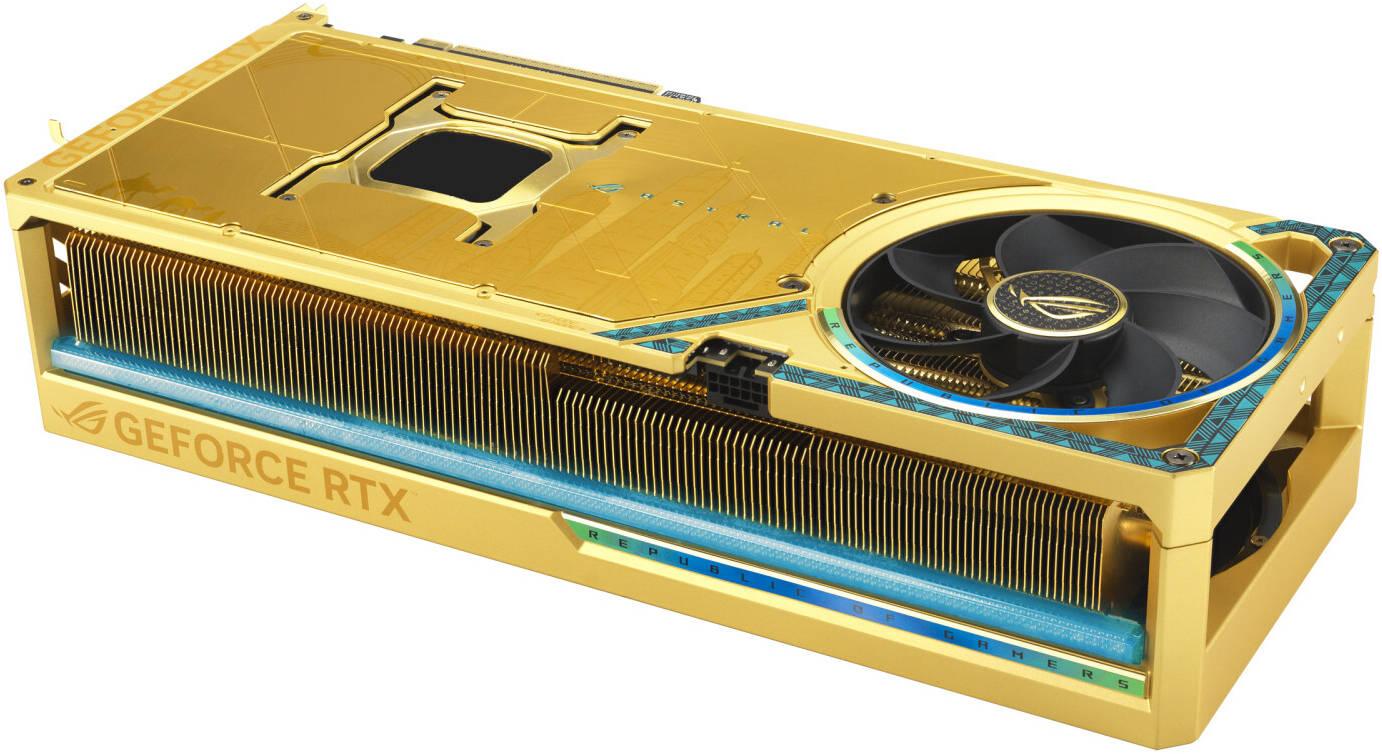 Asus ROG Astral Dhahab Edition GeForce RTX 5090 32GB OC GDDR7 Graphics Card - Dhahab Edition -6.5G GOLD -   كرت الشاشة مطلى بل ذهب