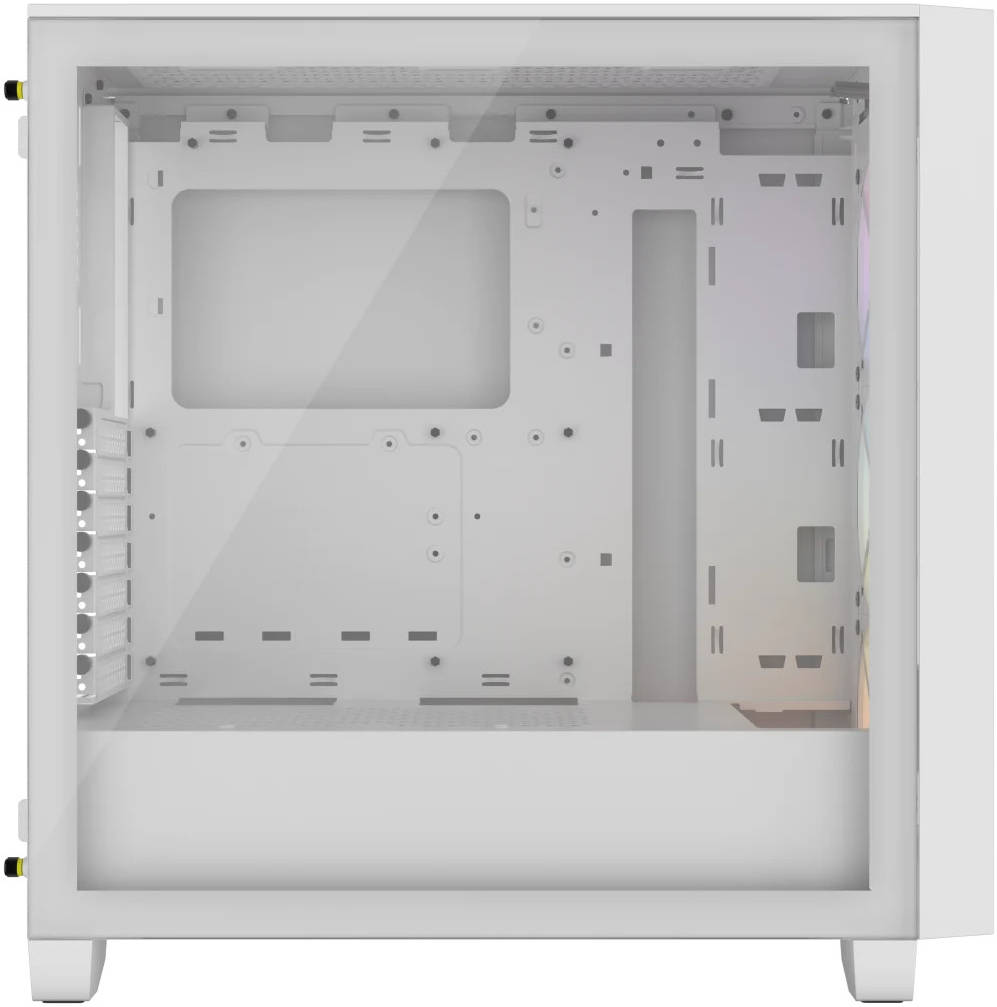 Corsair 3000D RGB AIRFLOW Tempered Glass Gaming Case (3x AR120 Fans Included) White - كيس أبيض