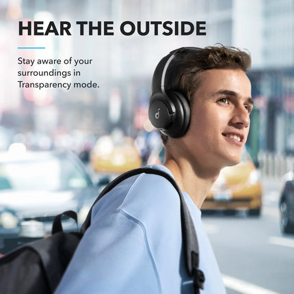 ANKER  Soundcore Q20i Hybrid Active Noise Cancelling Wireless Headphones Black - سماعات لا سلكية سوداء