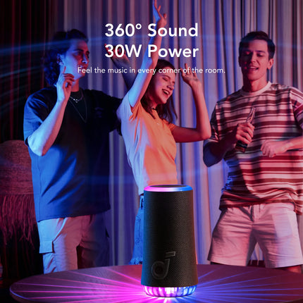 ANKER Soundcore Glow Portable Speaker with Synchronized Light Show - مكبر صوت مضيء