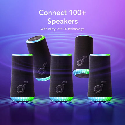 ANKER Soundcore Glow Portable Speaker with Synchronized Light Show - مكبر صوت مضيء