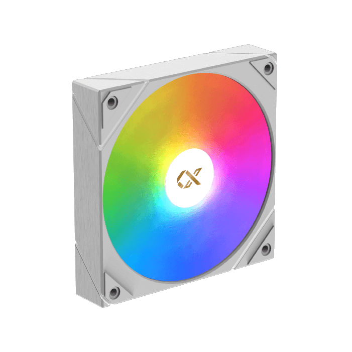 Xigmatek AK4 CPU Air Cooler With Digital Screen Arctic LED ARGB White  - مبرد هوائي أبيض