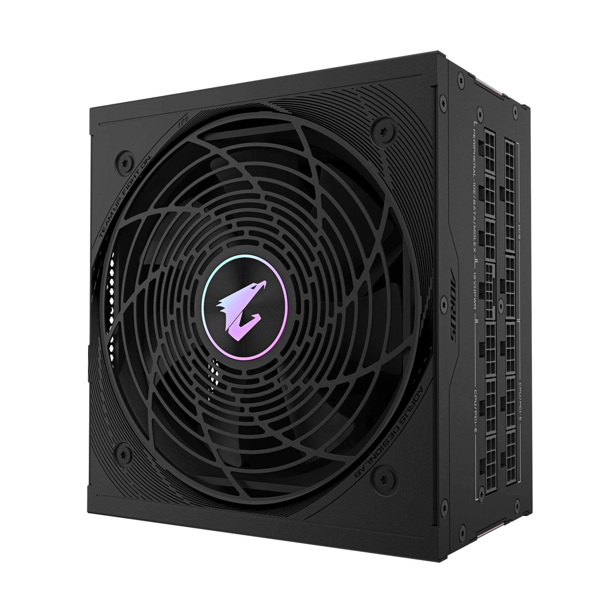 GIGABYTE AORUS ELITE P850W 80+ Platinum Modular PCIe 5.0 Power Supply, Intel Form Factor ATX 12V v3.0, 850W Capacity, 120mm FDB Fan, 60-50 Hz Input Frequency, Black - مزود طاقه أسود