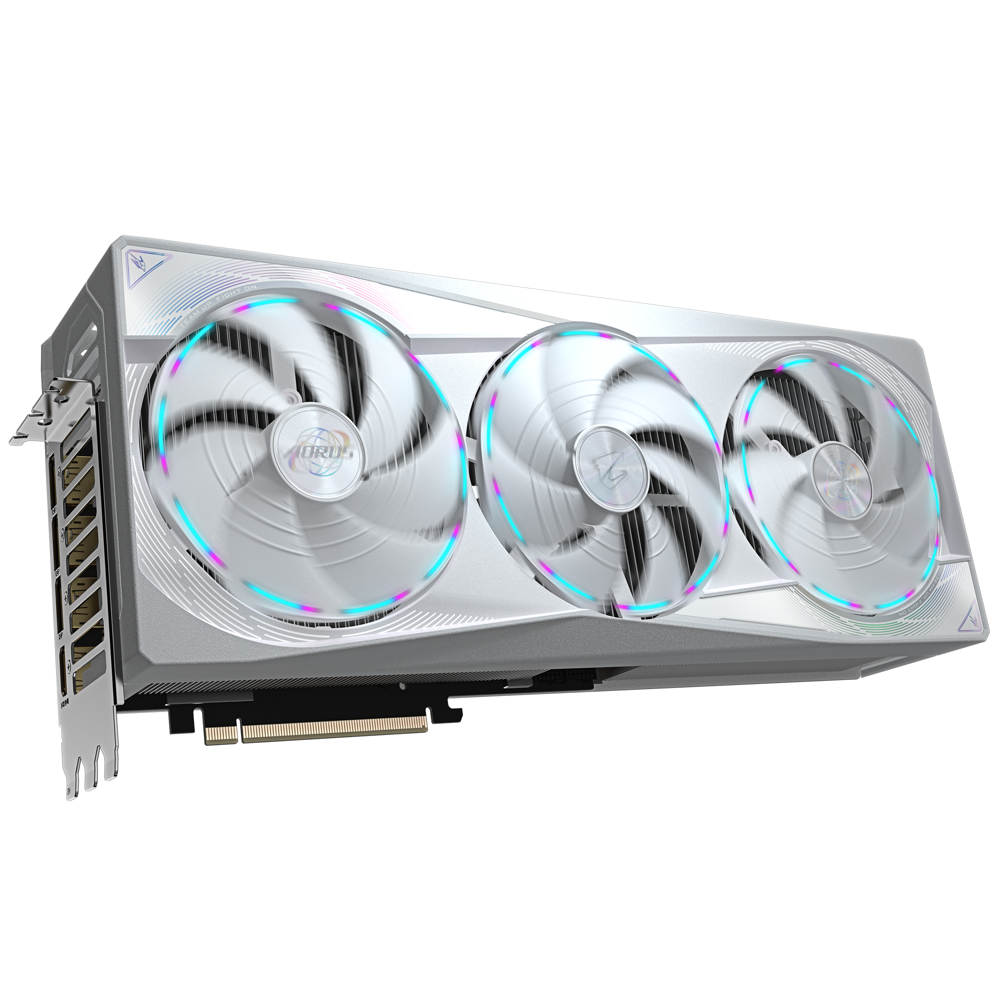 GIGABYTE AORUS GeForce RTX 5080 MASTER ICE 16G Graphics Card (16GB GDDR7, PCIe 5.0, LCD Screen) White - كرت شاشه