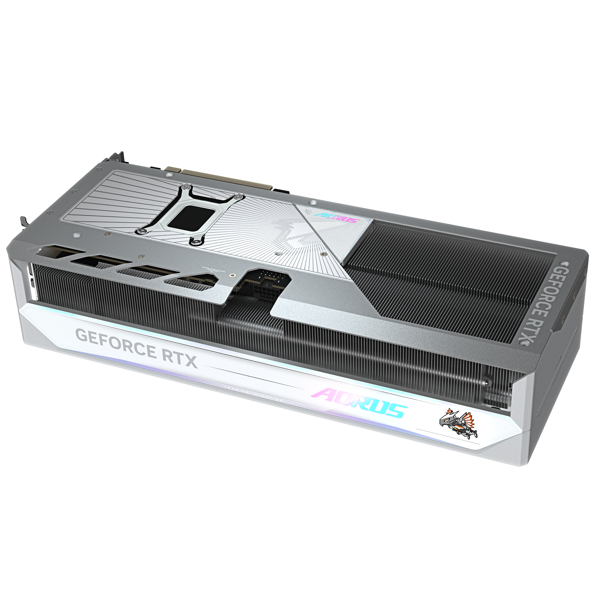 GIGABYTE AORUS GeForce RTX 5080 MASTER ICE 16G Graphics Card (16GB GDDR7, PCIe 5.0, LCD Screen) White - كرت شاشه