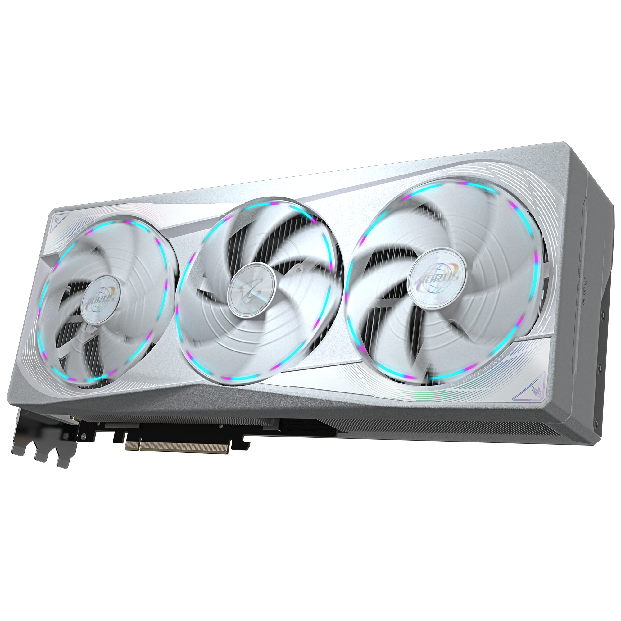 GIGABYTE AORUS GeForce RTX 5080 MASTER ICE 16G Graphics Card (16GB GDDR7, PCIe 5.0, LCD Screen) White - كرت شاشه