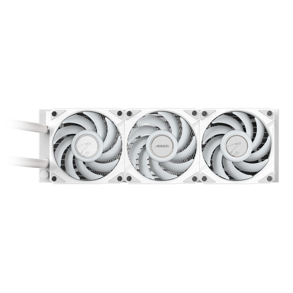 GIGABYTE AORUS WATERFORCE II 360 ICE Liquid CPU Cooler, 360mm Radiator with 3x120mm Low Noise ARGB Fans, Compatible with Intel LGA1851, LGA1700, and AMD AM5 - مبرد مائي