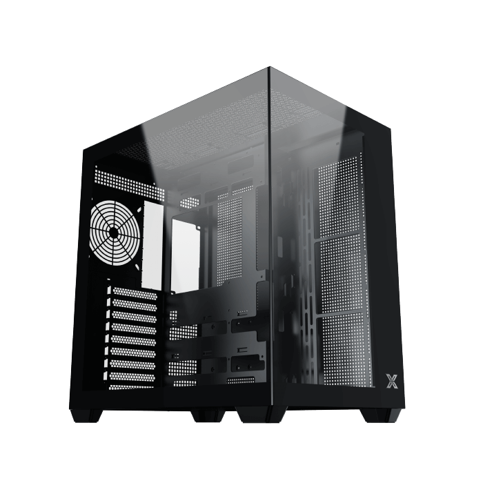 Xigmatek Aqua V Air (NEW) High Airflow Mesh Dual Chamber ATX Gaming PC Case (7 pre-installed 120mm ARGB fans) EN48760 - كيس