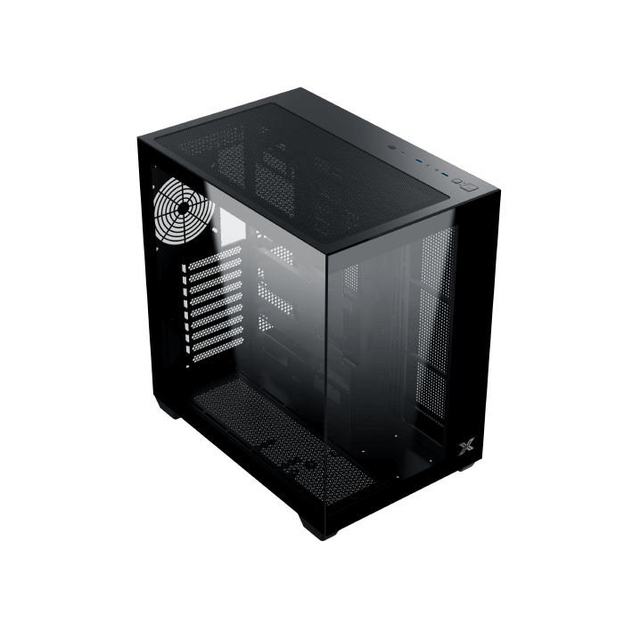 Xigmatek Aqua V Air (NEW) High Airflow Mesh Dual Chamber ATX Gaming PC Case (7 pre-installed 120mm ARGB fans) EN48760 - كيس