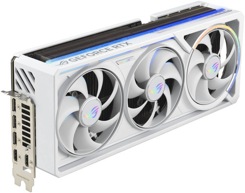 ASUS ROG Astral GeForce RTX 5090 32GB GDDR7 WHITE OC Edition Graphics Card, 32GB GDDR7 512-Bit Memory, 2580MHz Boost Clock, 28 Gbps Memory Speed, 21760 CUDA Cores, White - كرت شاشه أبيض