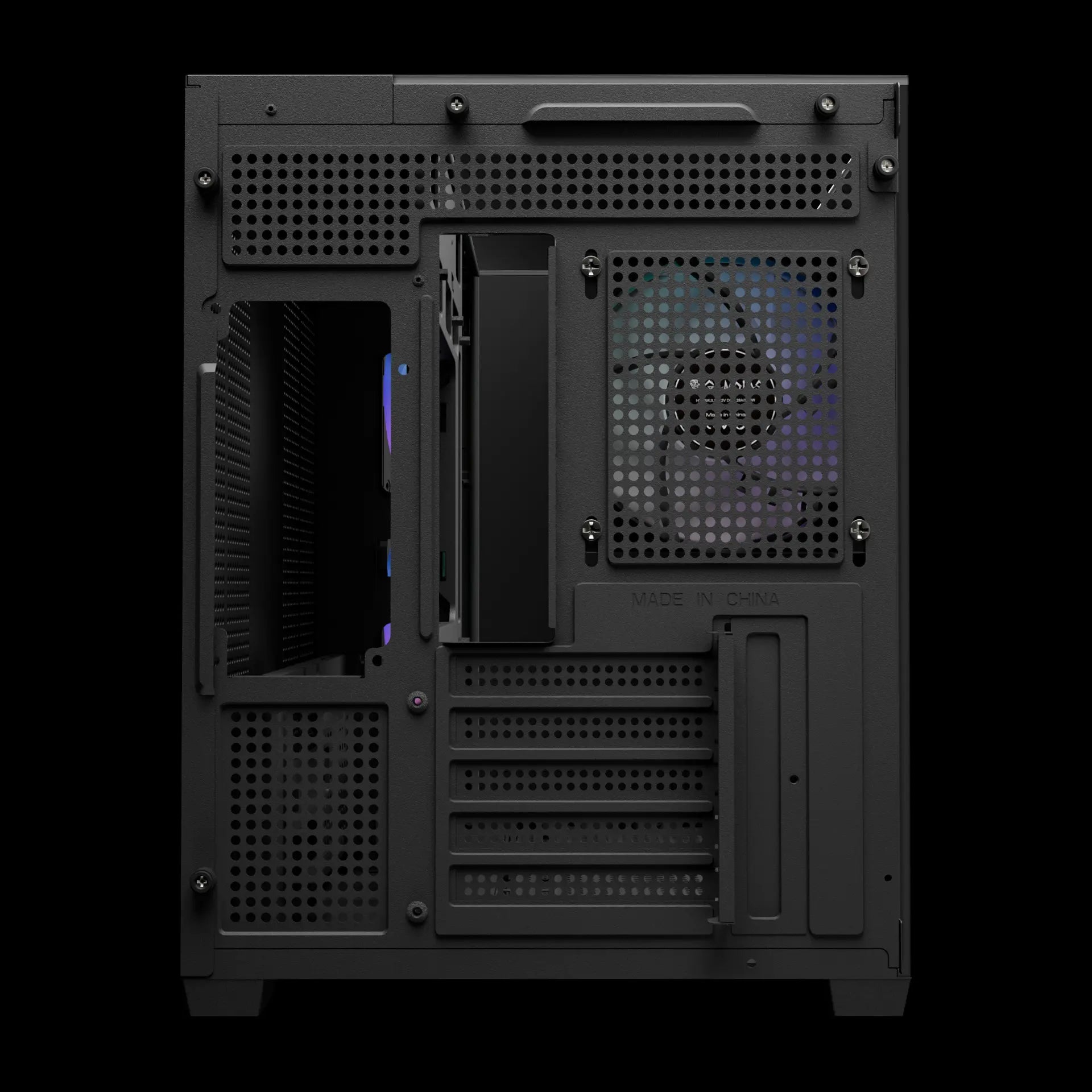 GAMDIAS ATLAS M3m Micro-Tower Tempered Glass Gaming Case Black - كيس