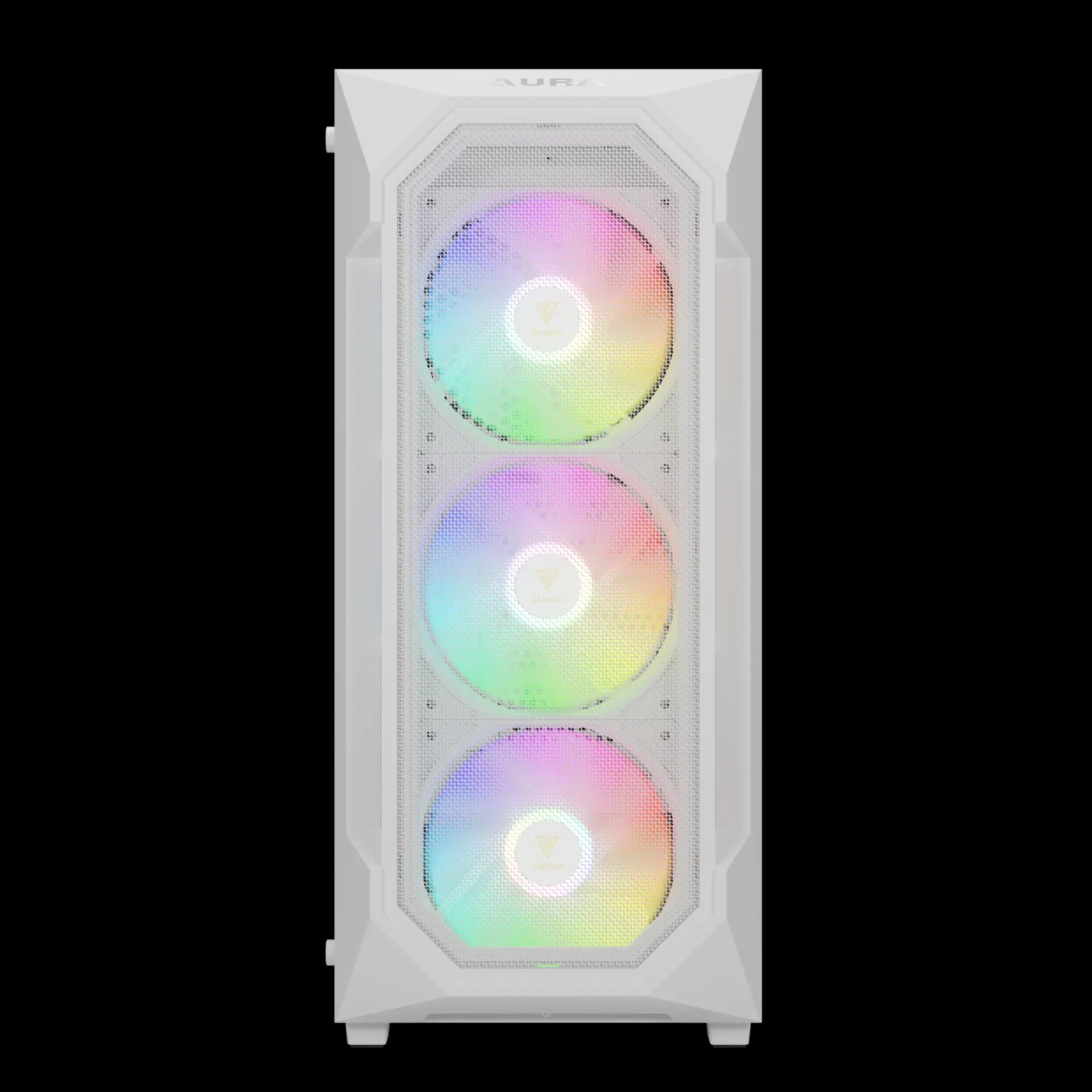 GAMDIAS AURA GC1 Elite Mid-Tower Tempered Glass Gaming Case – White - كيس