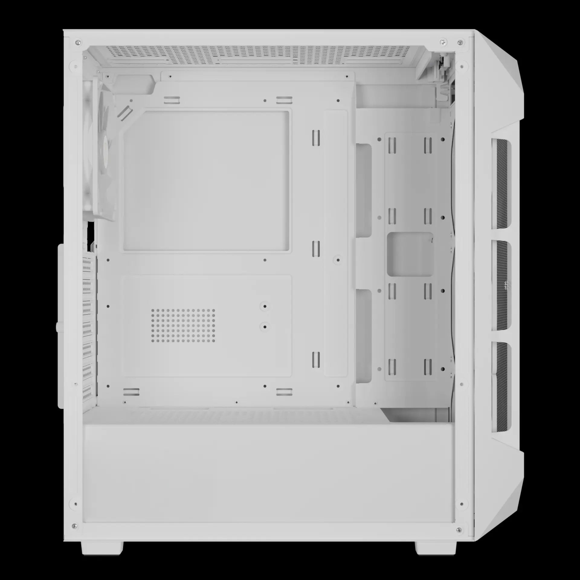GAMDIAS AURA GC1 Elite Mid-Tower Tempered Glass Gaming Case – White - كيس