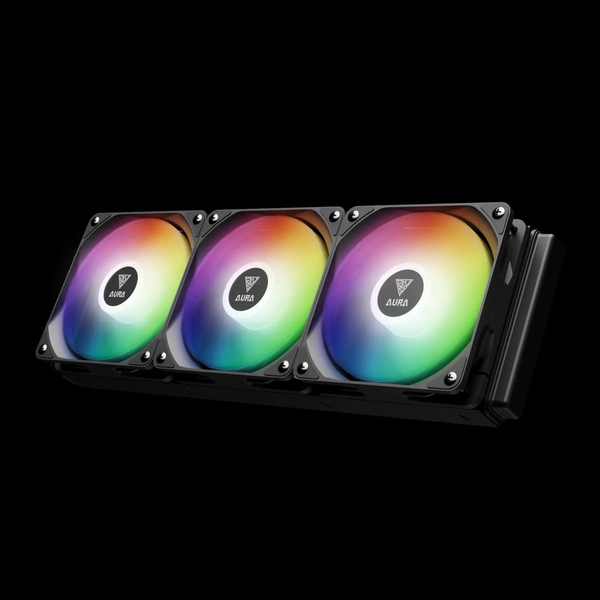 Gamdias AURA GL360 Lite ARGB 360mm Liquid CPU Cooler – Black - مبرد مائي أسود