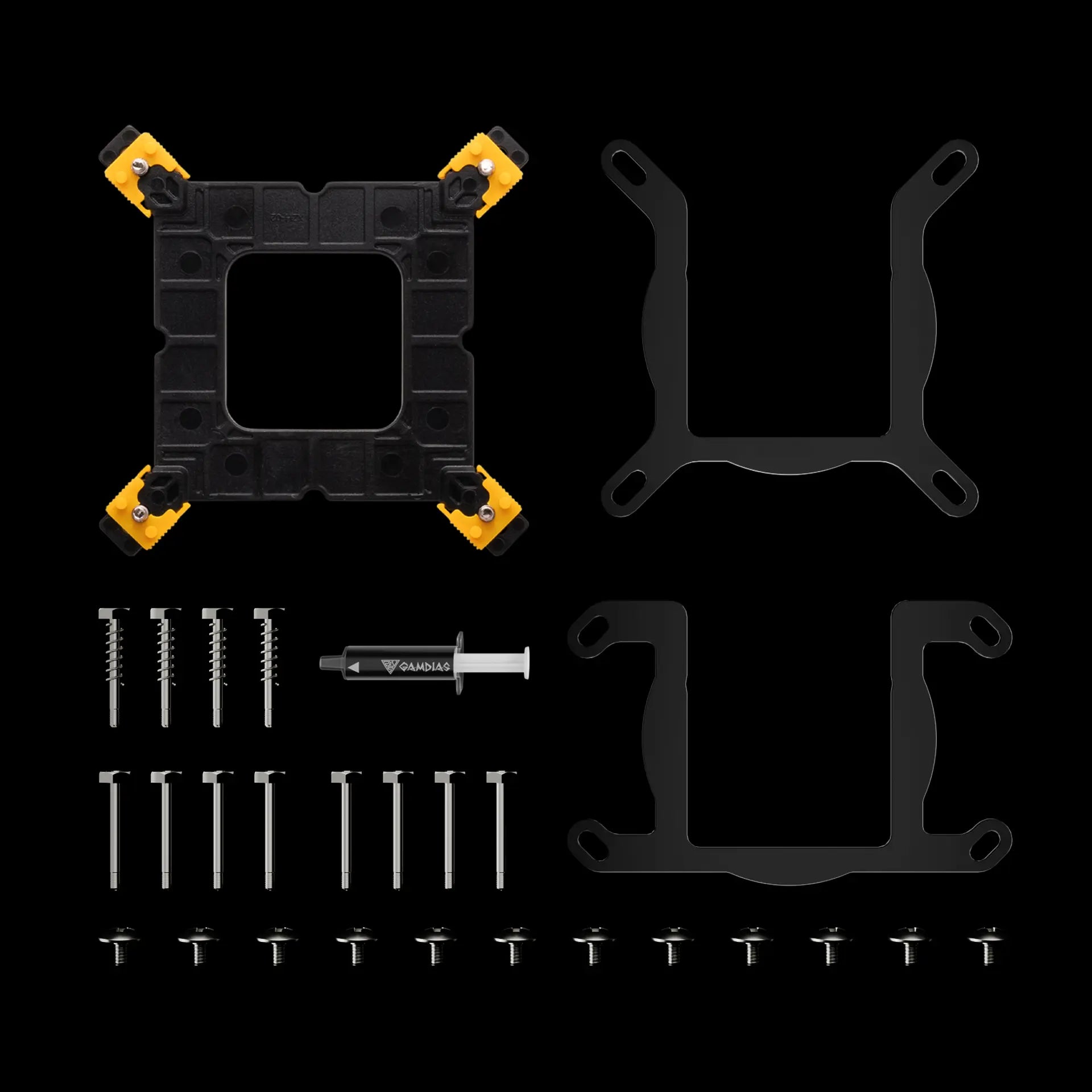 Gamdias AURA GL360 Lite ARGB 360mm Liquid CPU Cooler – Black - مبرد مائي أسود