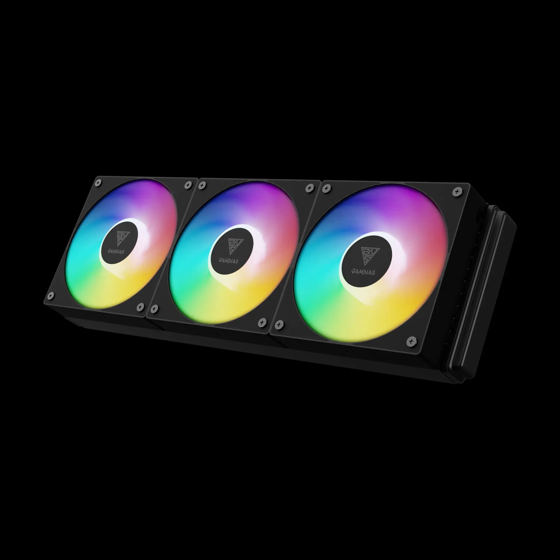 GAMDIAS AURA GL360 V2 GL360 V2 ARGB 360mm Liquid CPU Cooler – Black - مبرد مائي