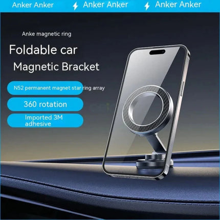 Anker Magnetic Car Mount, Magnetic Car Phone Holder 360° Adjustable, Super Strong Magnets Car Mobile Holder Dashboard Phone Mount for iPhone 16/15/14/13 Pro Max, Galaxy S23/S24 / Ultra Z Flip 5 - حامل هاتف للسياره