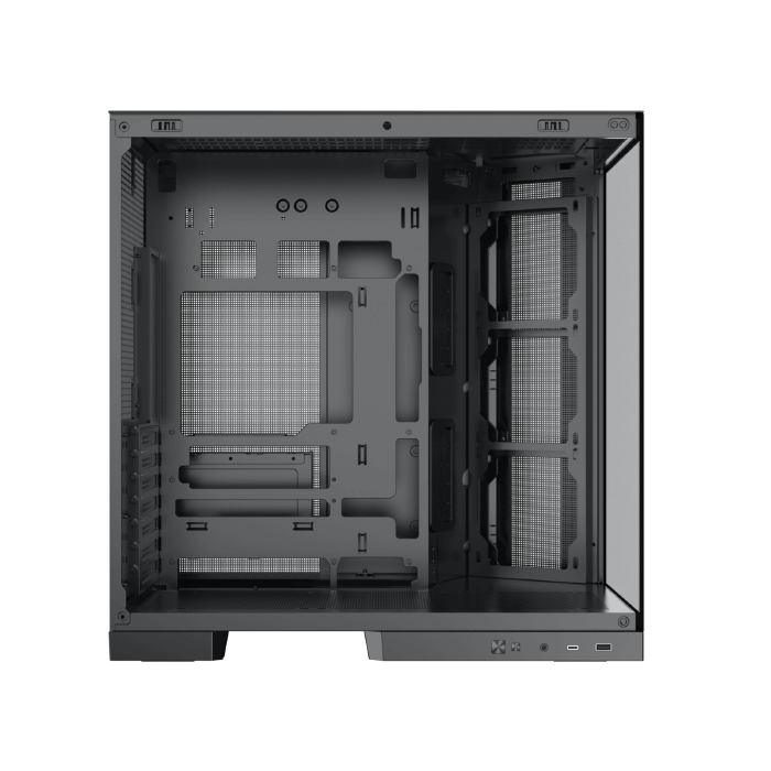 Xigmatek Aqua 7 Dual Chamber ATX Gaming PC Case (Tempered Glass, 8 pre-installed 120mm PWM ARGB Fans) - كيس