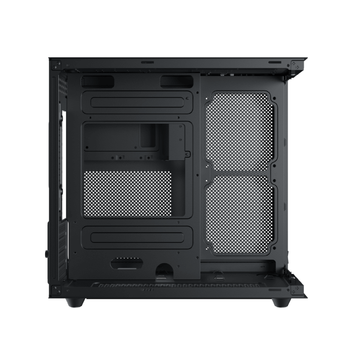 Xigmatek Aqua M Lite Panoramic Micro-ATX PC Case (Dual Tempered Glass, 5 pre-installed 120mm ARGB Fans) - كيس