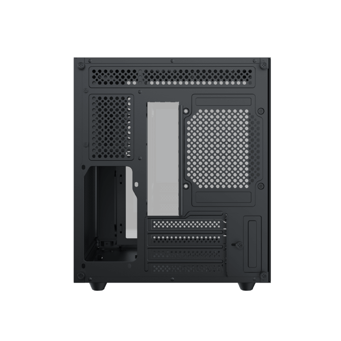 Xigmatek Aqua M Lite Panoramic Micro-ATX PC Case (Dual Tempered Glass, 5 pre-installed 120mm ARGB Fans) - كيس