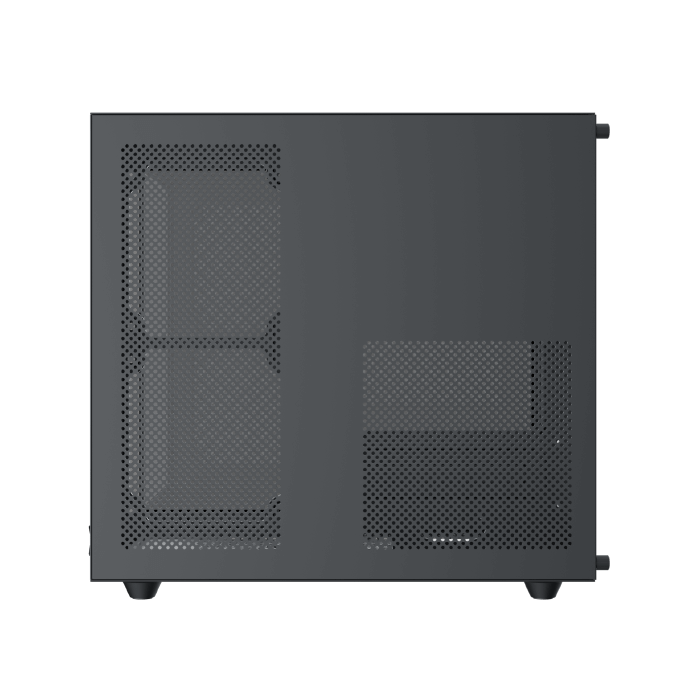Xigmatek Aqua M Lite Panoramic Micro-ATX PC Case (Dual Tempered Glass, 5 pre-installed 120mm ARGB Fans) - كيس