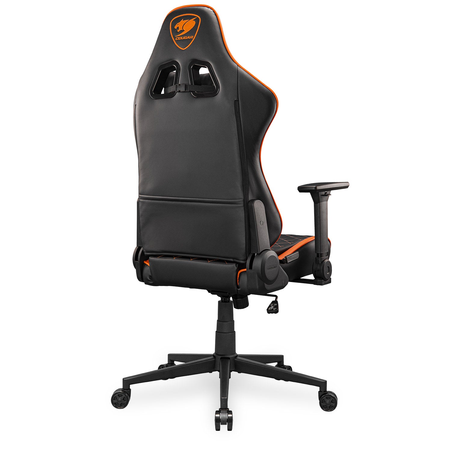 COUGAR ARMOR ONE V2 Gaming Chair, PVC Leather Surface Black & Orange - كرسي قيمنق