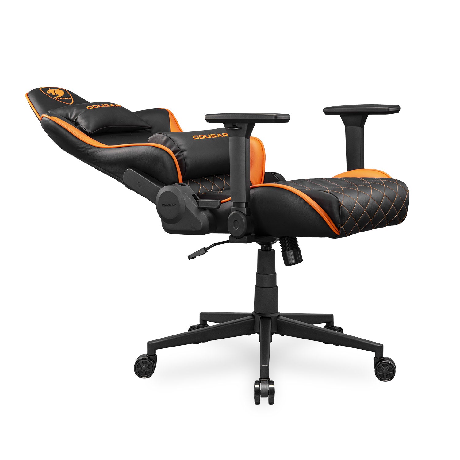 COUGAR ARMOR ONE V2 Gaming Chair, PVC Leather Surface Black & Orange - كرسي قيمنق