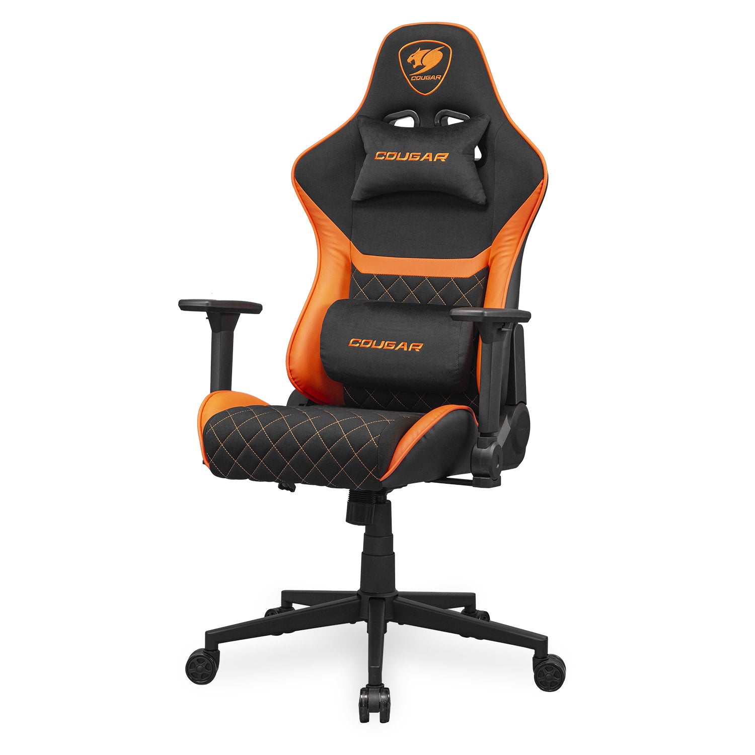 COUGAR ARMOR ONE V2 F Gaming Chair, Woven Fabric Surface - Black & Orange - كرسي قيمنق