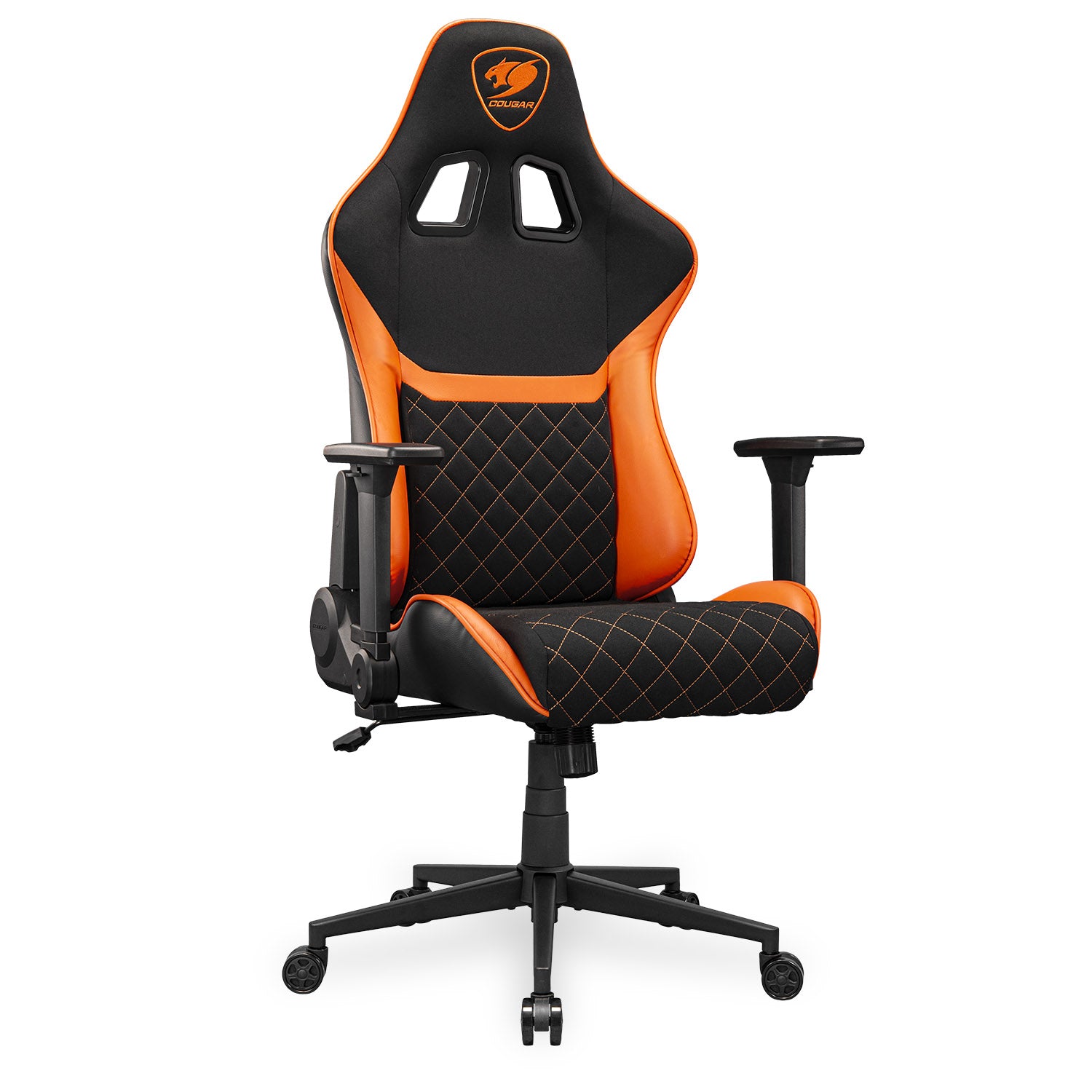 COUGAR ARMOR ONE V2 F Gaming Chair, Woven Fabric Surface - Black & Orange - كرسي قيمنق