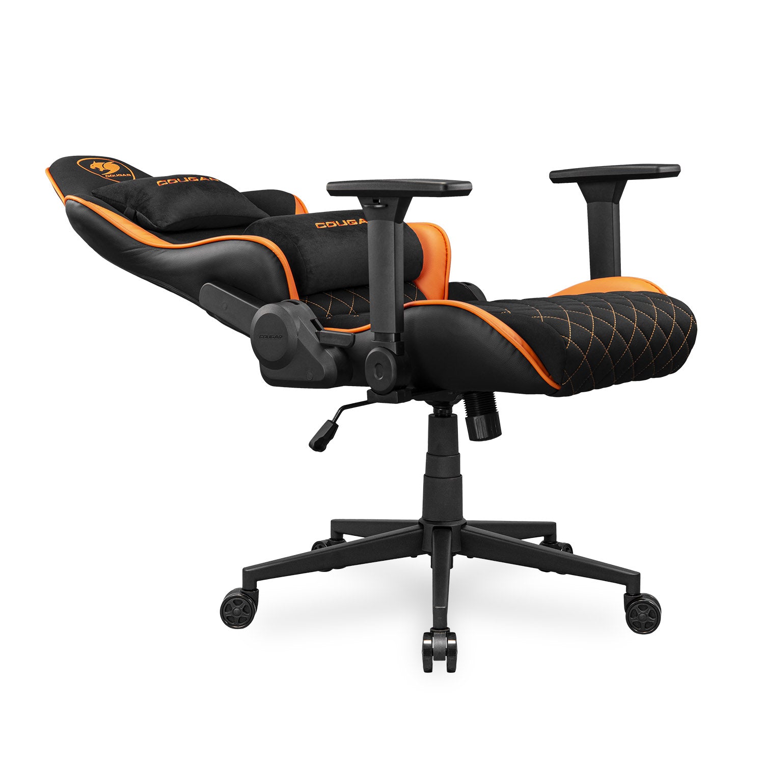 COUGAR ARMOR ONE V2 F Gaming Chair, Woven Fabric Surface - Black & Orange - كرسي قيمنق
