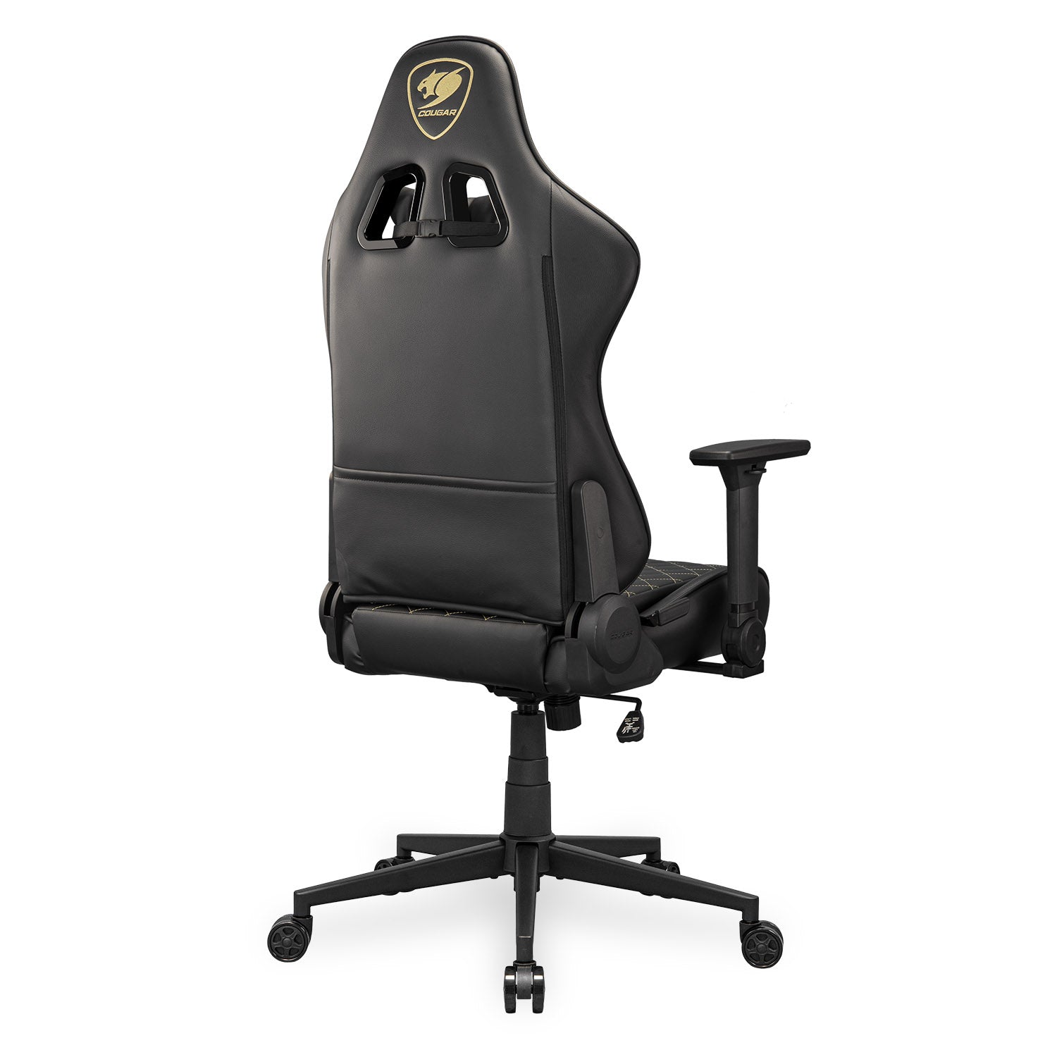 COUGAR ARMOR ONE V2 Gold Gaming Chair, PVC Leather Surface Black & Gold - كرسي قيمنق