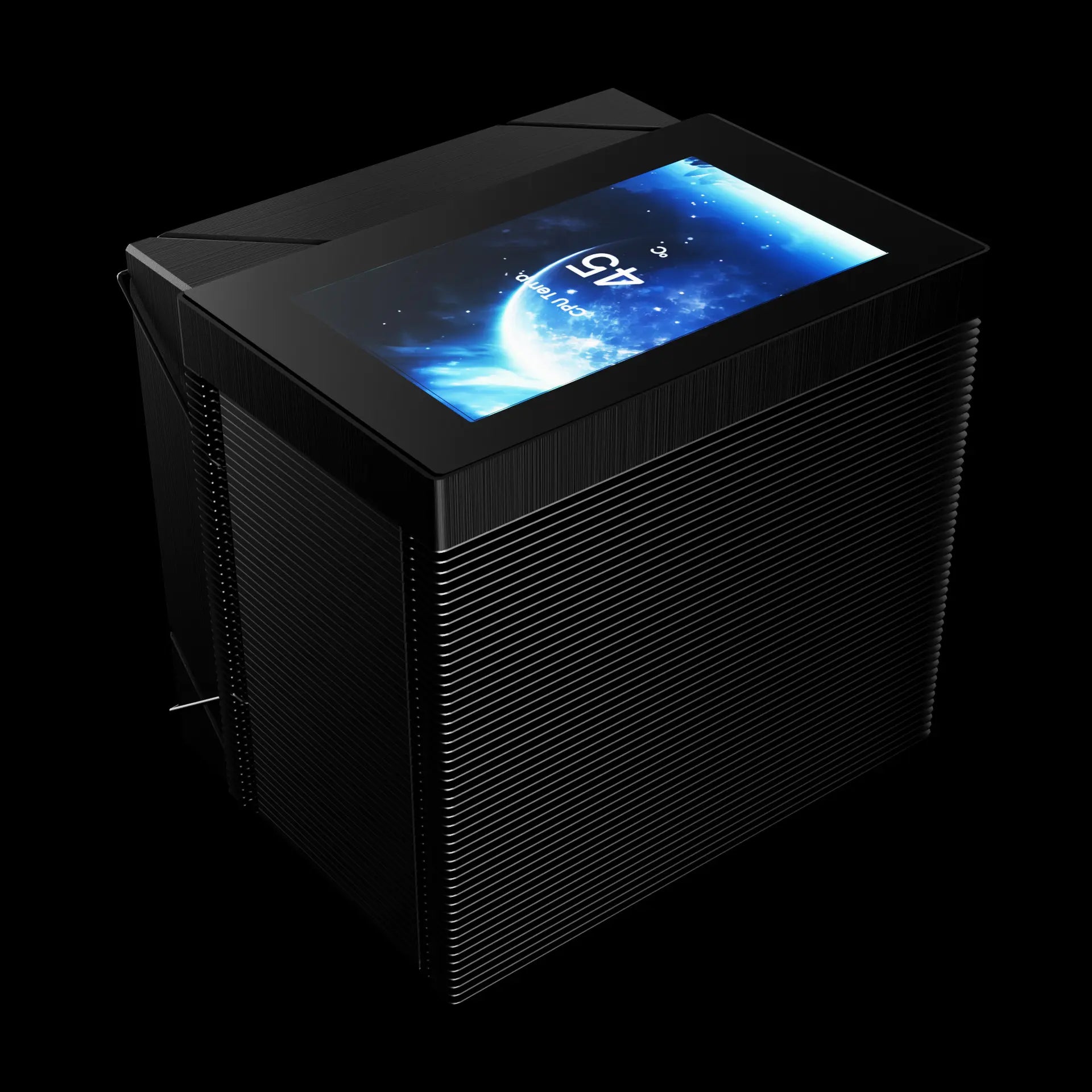 GAMDIAS BOREAS M2-61L PWM Air CPU Cooler With IPS screen – Black - مبرد هوائي