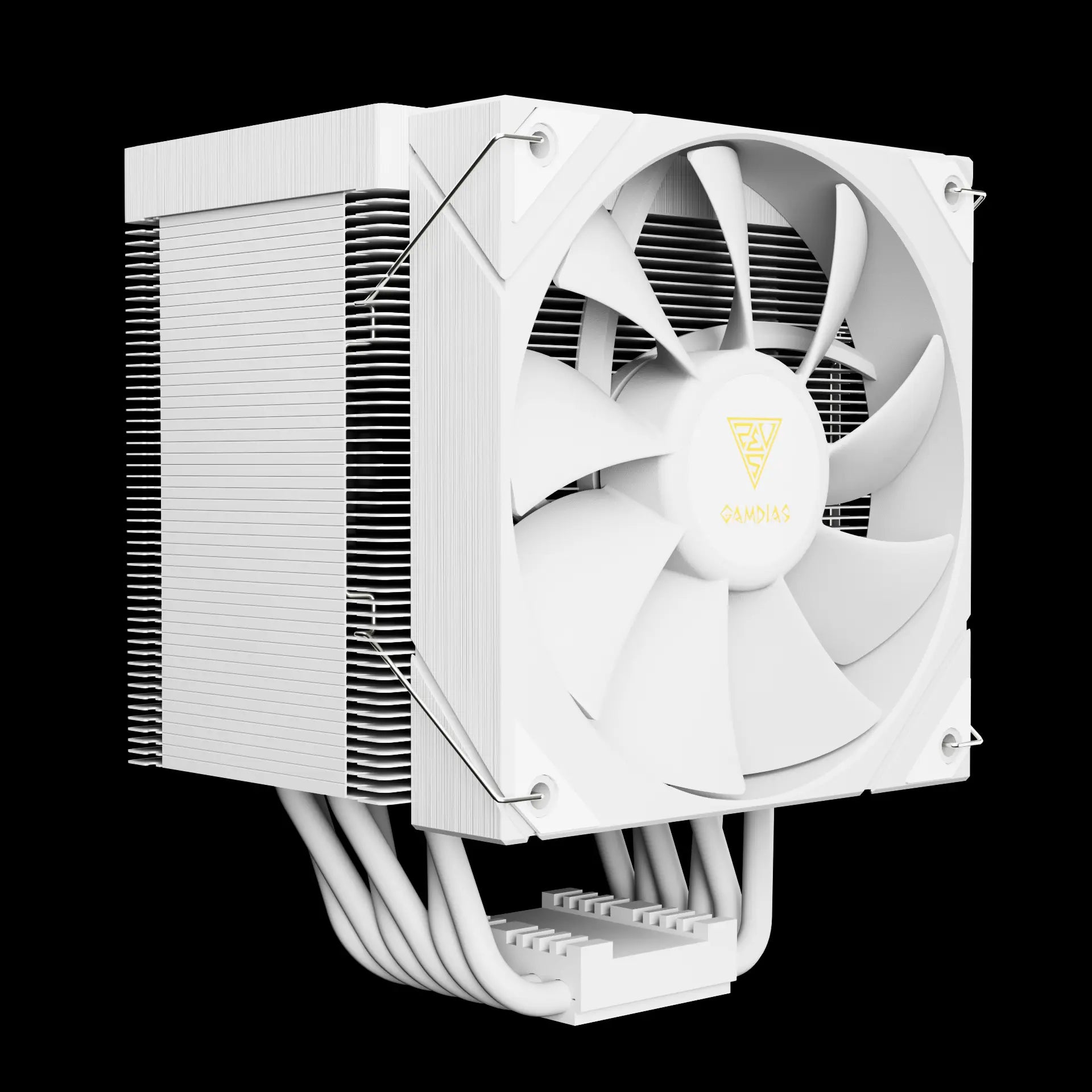 GAMDIAS BOREAS M2-61L PWM Air CPU Cooler With IPS SCREEN – White - مبرد هوائي مع شاشه
