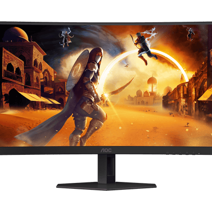 AOC gaming C27G4ZXE - 27 Inch Curved FHD Monitor, 280Hz, 0.3ms, Fast VA, HDR10, Esports base, low Input Lag, FreeSync (1920 x 1080,300 cd/m2, HDMI 2.0 / DP 1.2) - شاشة العاب