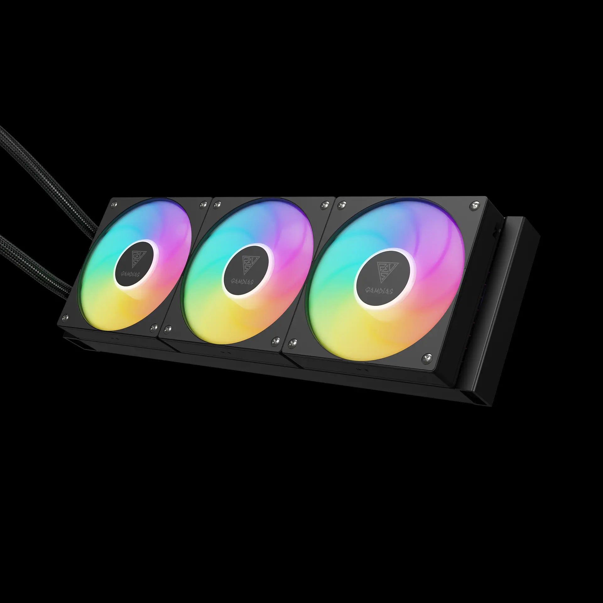 GAMDIAS CHIONE P5-360 ARGB 360mm Liquid CPU Cooler – Black - مبرد مائي
