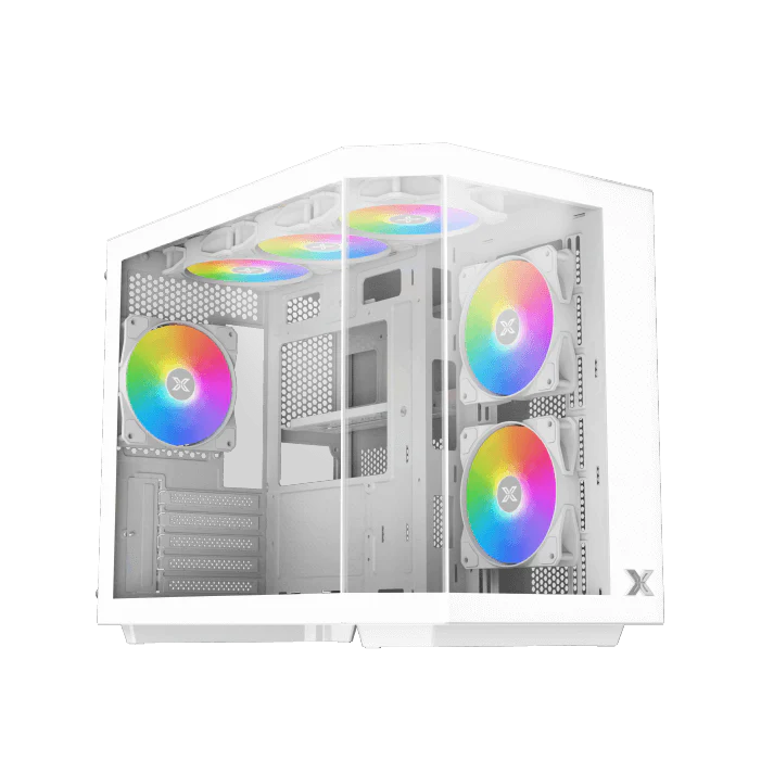 XIGMATEK CUBI M ARCTIC 4x Fans CASE- كيس العاب للكمبيوتر أبيض
