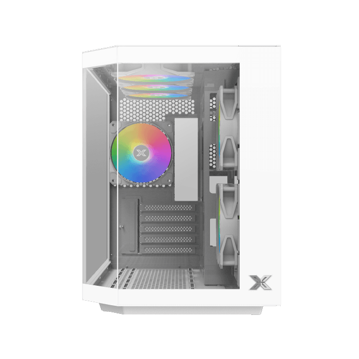 XIGMATEK CUBI M ARCTIC 4x Fans CASE- كيس العاب للكمبيوتر أبيض