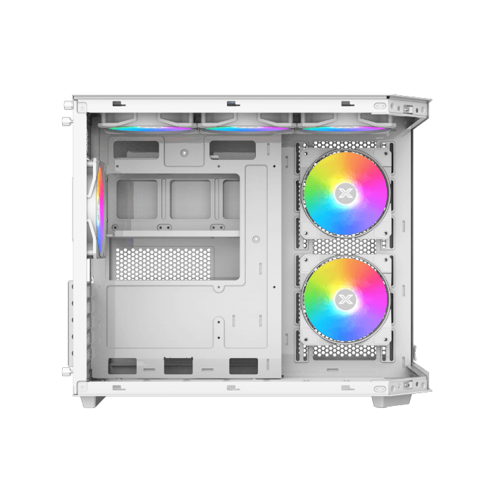 XIGMATEK CUBI M ARCTIC 4x Fans CASE- كيس العاب للكمبيوتر أبيض