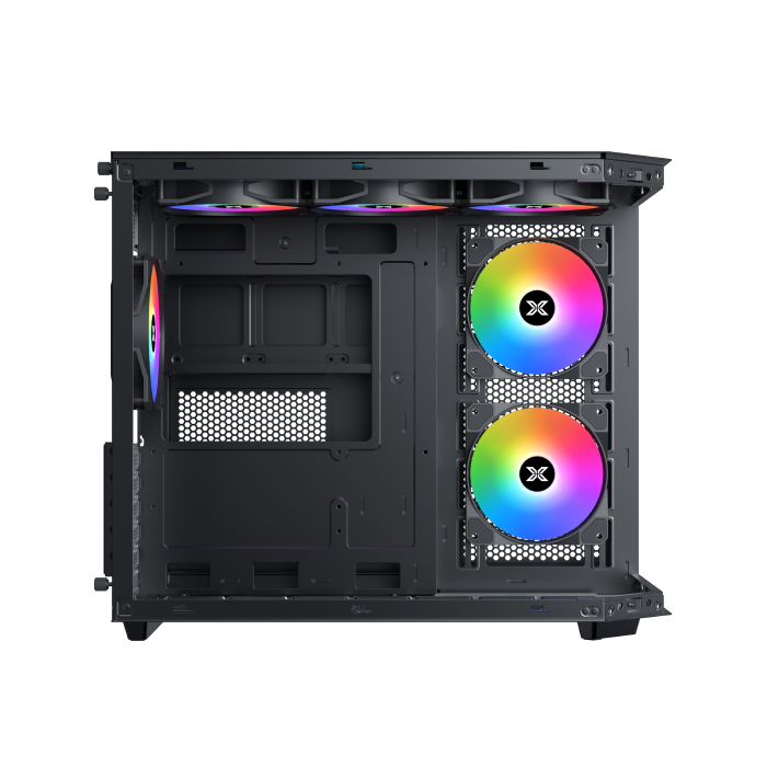 Xigmatek Cubi M Mid-Tower 4x Fans M-ATX Gaming Case – Black -كيس العاب للكمبيوتر أسود